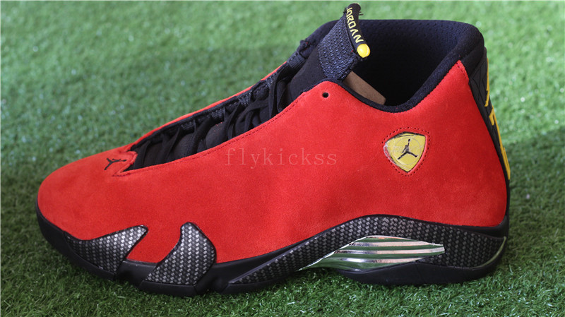 Authentic Air Jordan 14 Retro Ferrari Red